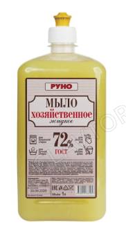 РУНО жидкое-мыло Хозяйственное 1л пэт бутылка пуш-пул/6