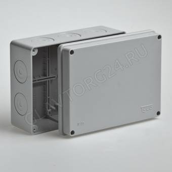 Коробка распаячная ОП без отверстий IP55 200*140*75мм 67056/14шт