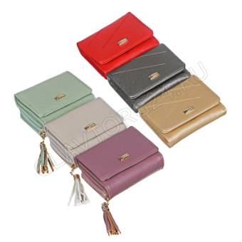 Кошелек женский, ПУ, сплав, 10,5х8,5х4/11,5х9,5х2см, 2 дизайна, КЖ19-27 PAVO