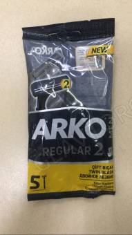 Arko Набор станков мужских одноразовых 5шт 2 лезвия 