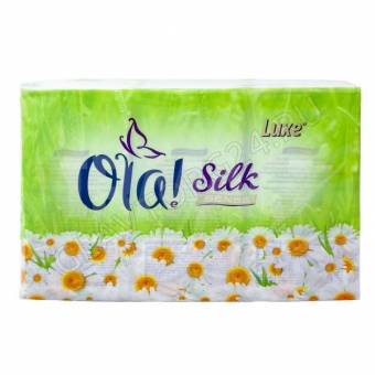 OLA silk sense одноразовые платочки 10шт(10в блоке)/240шт ароматизированные Ромашка