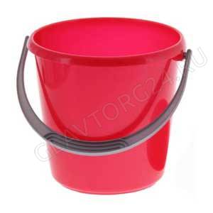 Ведро 7л Соло перламутровое красное С632КРА