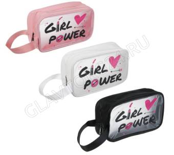 Косметичка банная с боковой ручкой тм ЮL Girl Power, ПУ, ПВХ, 21,5х12,5х8, 3 цвета