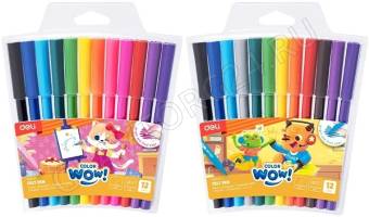 Фломастеры  12цв Colorwow /вентилируемый колпачек /смываемые /европодвес