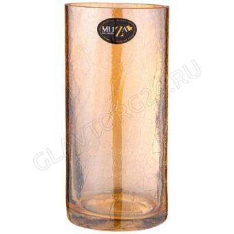 ВАЗА 25СМ CRACLE AMBER ЦИЛИНДР ДИА=12СМ СТЕКЛО/1 арт. 380-630