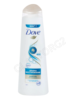 DOVE шампунь 380мл Объем и Восстановление д/тонких волос/10