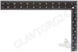 Угольник столярный цельно-металлический, крашеная шкала 200 х 300 мм