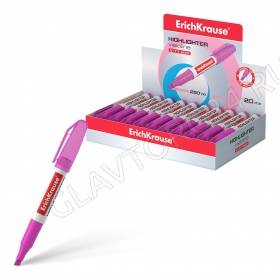 Текстмаркер ErichKrause Visioline V-11 Mini Neon, цвет чернил розовый (в коробке-дисплее по 20 шт.)