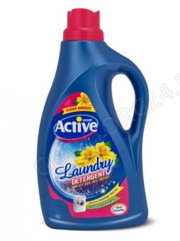 ACTIVE Гель для стирки белья универсальный "Clean Breeze" Степные цветы, 2500 мл, гипоаллерген, Pink