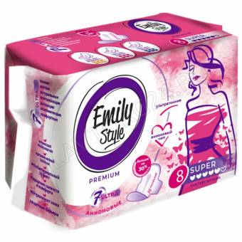Emily Style прокладки критика СУПЕР 8 шт ПРЕМИУМ/24 АКЦИЯ