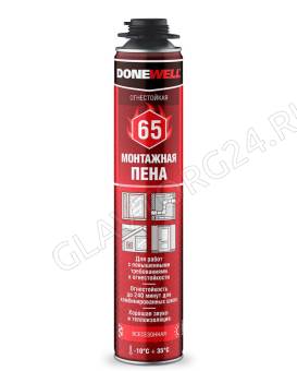 Пена монтажная PROFF DONEWELL 65 ОГНЕСТОЙКАЯ всесезонная АКЦИЯ!