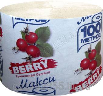 Туалетная бумага BERRY Профессиональная 110м 2-х сл. белая на втулке/18