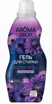 AROMA DROP гель для стирки 2в1 Aromatherapy Лаванда и ваниль, 1000 г/6
