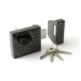 Замок накладной СТАНДАРТ Россия ЗН1-2.1С черный (16)