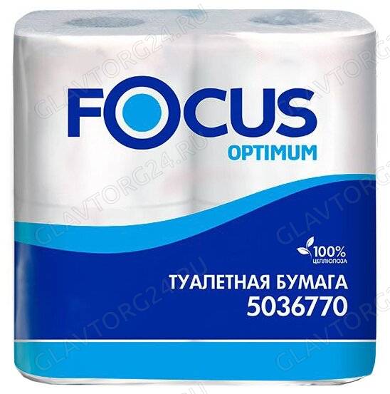 Т/бумага Focus Optimum 2сл 4рул 21,6м 180л целлюлоза | купить, цена ...