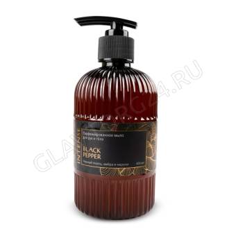 Жидкое мыло парфюм. Intense "Black pepper/чёрный перец" 400 мл. с дозатором Clean&Green CG8511/12