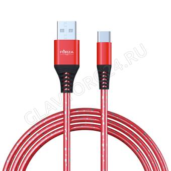 Кабель USB штекер-MicroUSB штекер FORZA Звездное небо 1м кожаный 2А микс