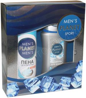Набор подарочный Men's Planet  SPORT 032  (Шампунь 250мл+ Пена д/бритья 200мл) муж