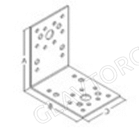 Уголок крепежный с отверстиями 11мм цинк 105*105*90*2,0мм