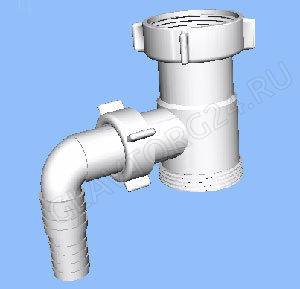 Отвод стиральной машины 1 1/2"х1 1/2" M110