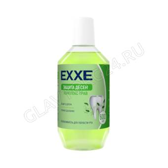 EXXE Ополаскиватель для полости рта "Защита десен", (зеленый), 600 мл/6