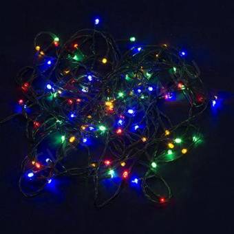 СНОУ БУМ Гирлянда электрическая Вьюн 9м, 100 LED, мультицвет, 8 реж, ПВХ провод, 220В
