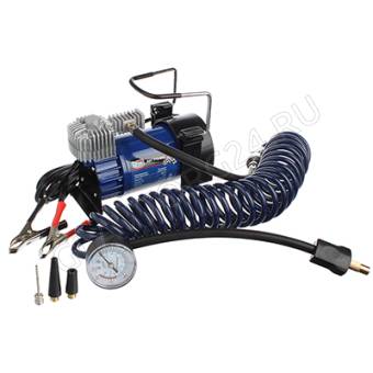 Компрессор автомобильный, крокодилы к АКБ, шланг 5м в сумке 12V 280Вт 60л/мин