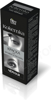 Кокетка -краска д/бровей и ресниц черная