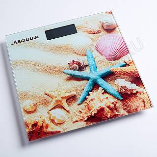 Весы напольные электронные АКСИНЬЯ КС-6007 180кг Пляж 