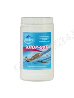 Дезинфицирующее средство Aqualand Хлор-90Т, таблетки 200 г, 1 кг 6625523