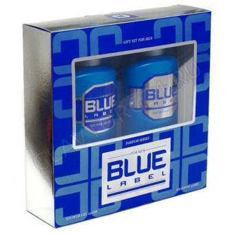 Набор подарочный BLUE LABEL 371 (шампунь 250+гель д/душа 250)муж