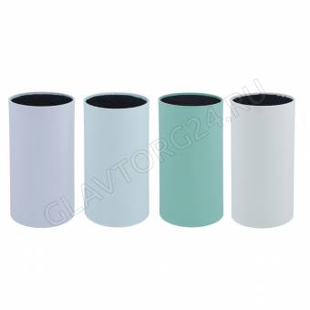 Подставка для ножей с полипропиленовыми разделителями, 11х22см, круглая, 4 цвета