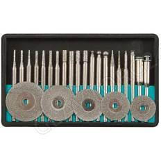 Шарошки и круги отрезные с алмазным напылением 25шт/36487