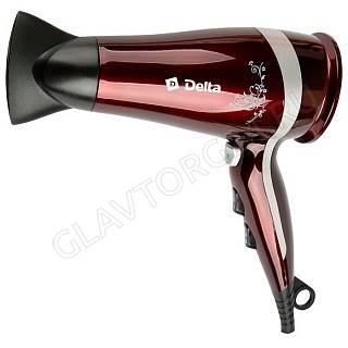 Фен DELTA DL-0917 2300Вт бордовый 