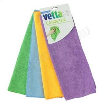 VETTA Салфетка из микрофибры махровая 30*40 см 3830
