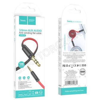 Кабель Jack 3.5 мм (m) - Jack 3.5 мм (m) HOCO UPA16 1м TPE красный