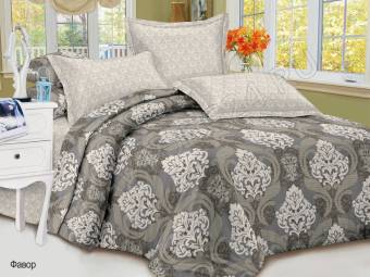 КПБ Евро Satin collection Микросатин ФАВОР Под200*220+Пр220*240+2Нав(70*70)