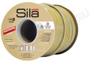 Уплотнитель самоклеющийся Sila Home D100, коричневый (Польша)