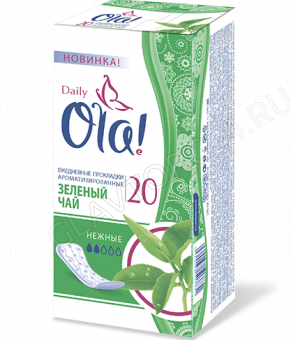 Ola! Silk Sense DAILY DEO прокладки ежедневные Зеленый чай уп.60 /12шт