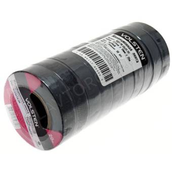 Изолента Volsten V02-7B-18*19-20 (0.18*19мм черная) 20м