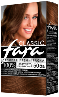 Русс.К.FARA Classic Краска д/волос 505А Золотисто-каштановый