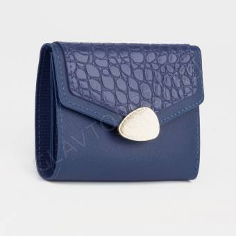 Кошелек на кнопке , цвет синий  9365330