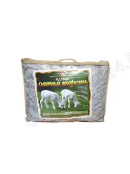 Одеяло 2сп 175*205см овечья шерсть облегченное Эльф 329