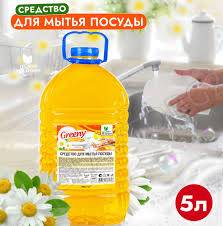 Средство для мытья посуды "Greeny" Light "Ромашка" 5 л. Clean&Green