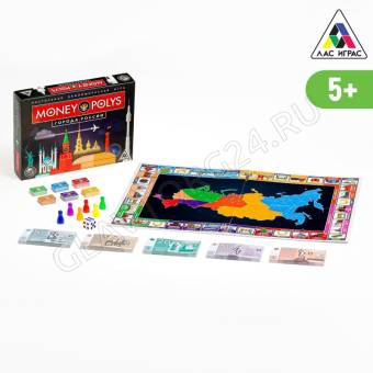 Настольная экономическая игра "Money Polys. Города России", 5+ 5231523