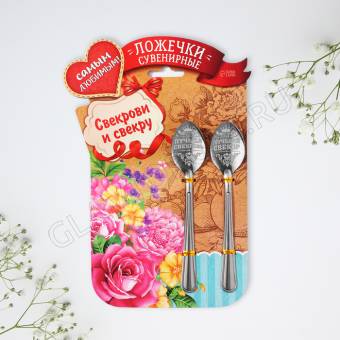 Набор ложек "Свекрови и свекру", 15,5 х 25,5 см 2815642