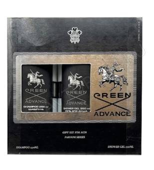 Набор подарочный 302 GREEN ADVANCE (Шампунь 250 + Гель д/душа 250)  МУЖСКОЙ