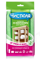 Чистюля салфетка из микрофибры для уборки универсальная/20  СНЯТО