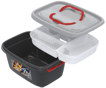 Унибокс с вкладышем 20л (468х342х211мм) Для инструментов и для рыболовых сетей