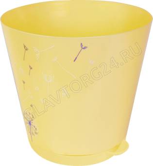 Горшок для цветов Easy Grow D 200, 3,6л с прикорневым поливом Нежный одуванчик